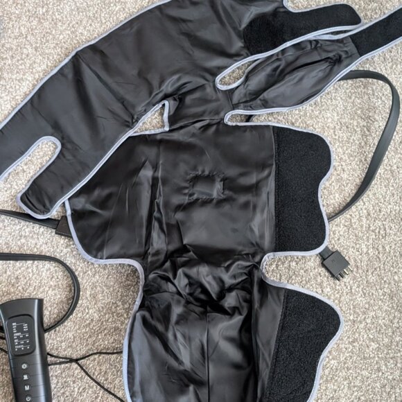 barely used AllJoy AJFLM22 Black 24W Air Compression Full Leg Massager L & R leg - Picture 4 of 5